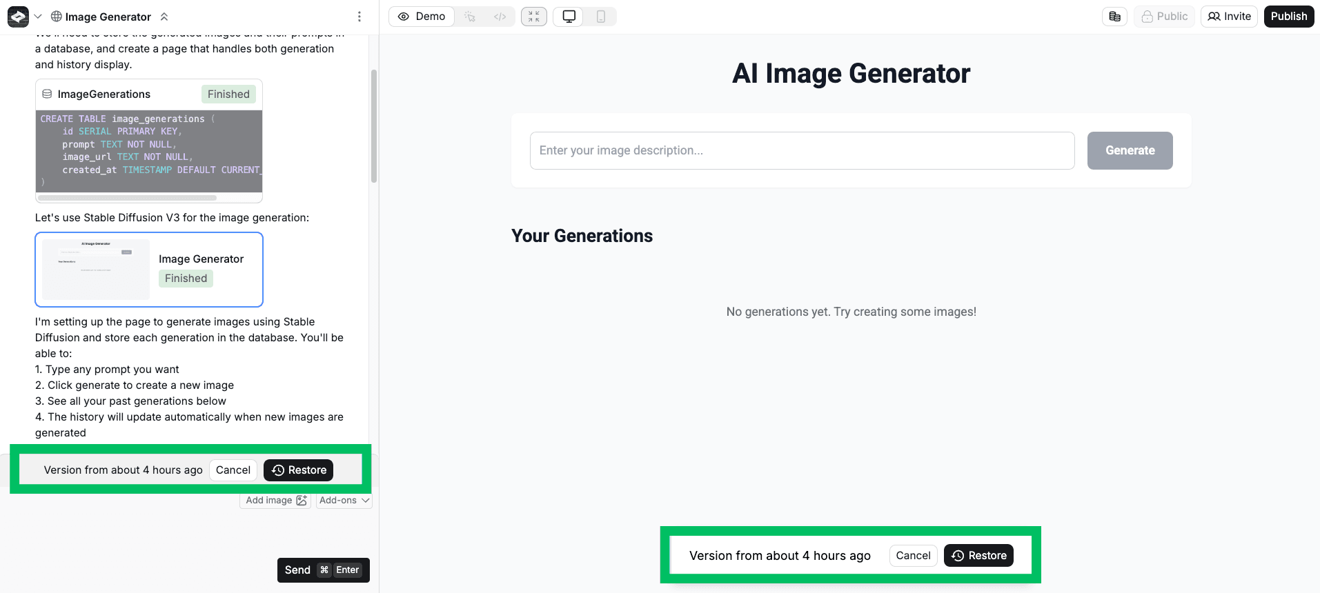 Restore Past Version